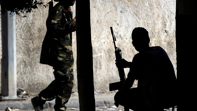 Rebels on the streets of Tripoli 