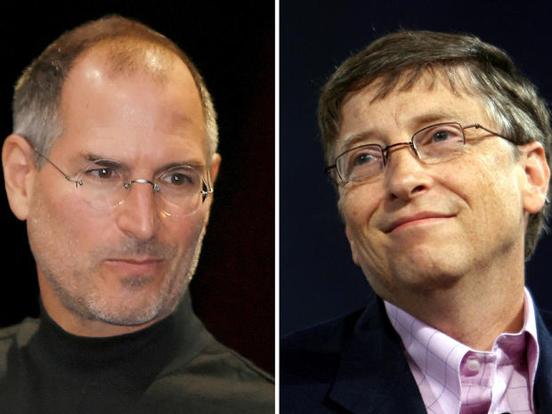 Steve Jobs and Bill Gates 