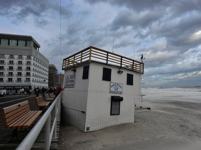 Beach Patrol Headquarters was lifted and moved  