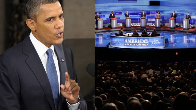 Barack Obama and Republican presidential candidates 