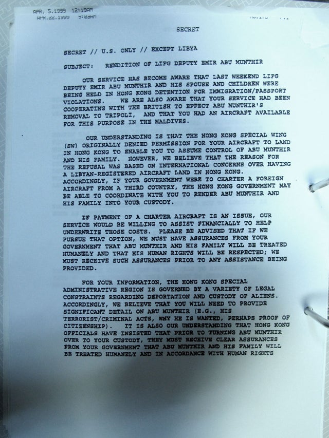 CIA Libya renditions 