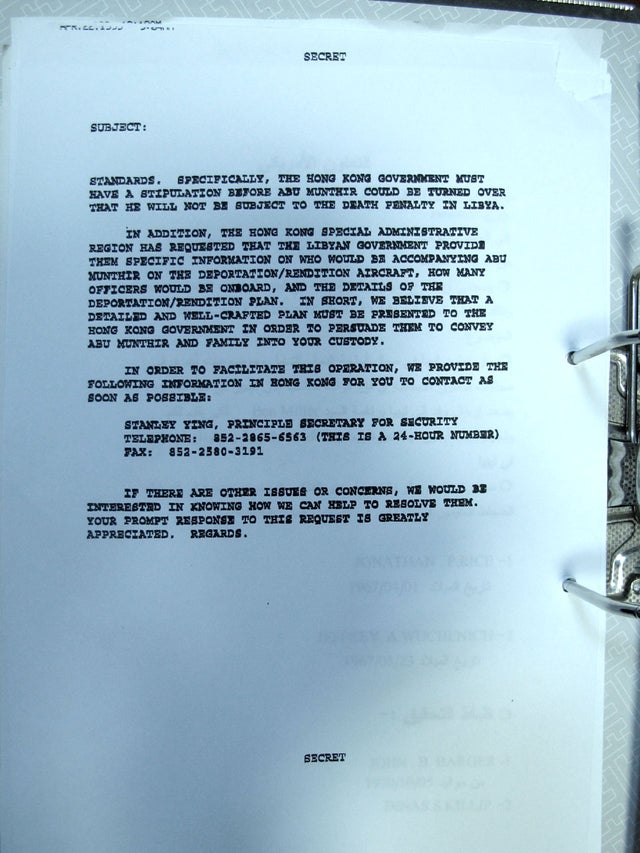 CIA Libya renditions 