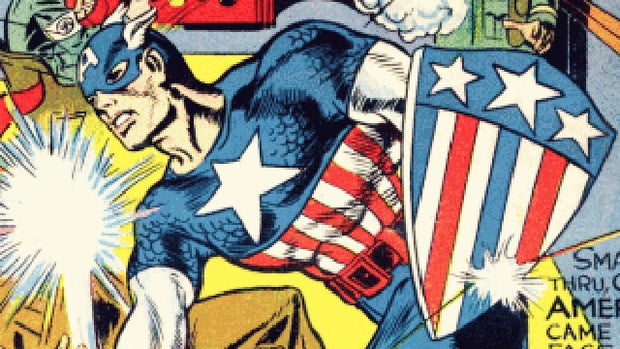 Comic book heroes then and now