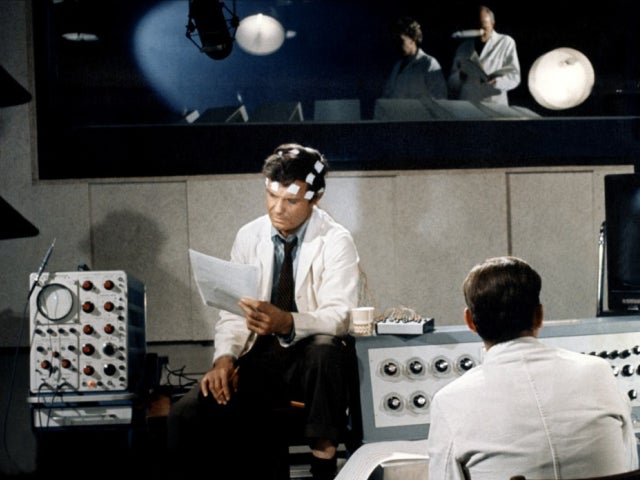 Cliff Robertson in scene from "Charly" 