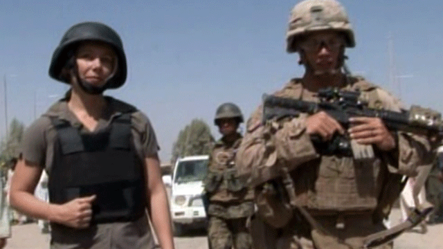 CBS News correspondent Mandy Clark speaks with Corporal Robert Lemont of the Third Battalion, First Marines in Safar Bazaar, Afghanistan.  
