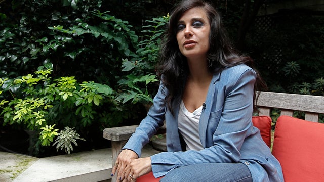 Lebanese actress and director Nadine Labaki discusses her film during an interview in Paris on  Sept. 13, 2011.  