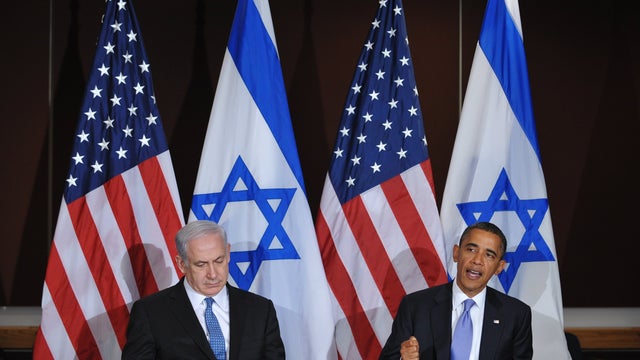 President Obama speaks during meeting with Israeli Prime Minister Benjamin Netanyahu at the U.N. in September 2011 