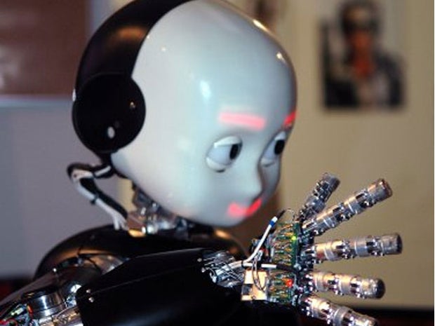 What if a robot carried the Olympic flame? 