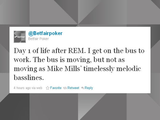 The day after: REM splits, tweeters react 