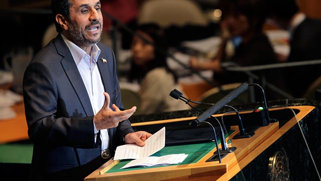 Iranian President Mahmoud Ahmadinejad 