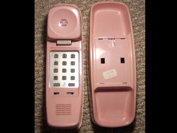 A typical touch tone phone in the 1980s