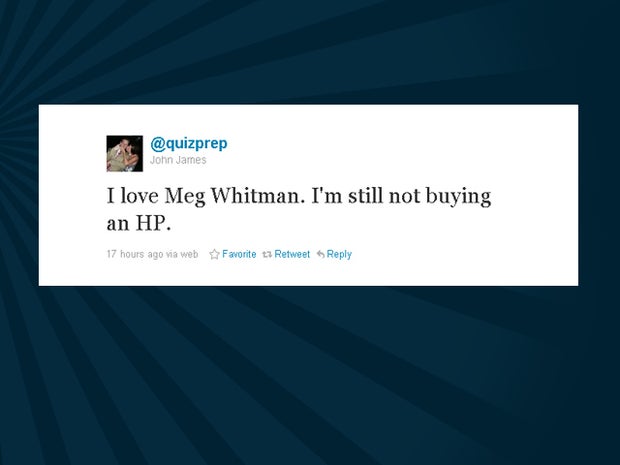 Meg Whitman supporters tweet 