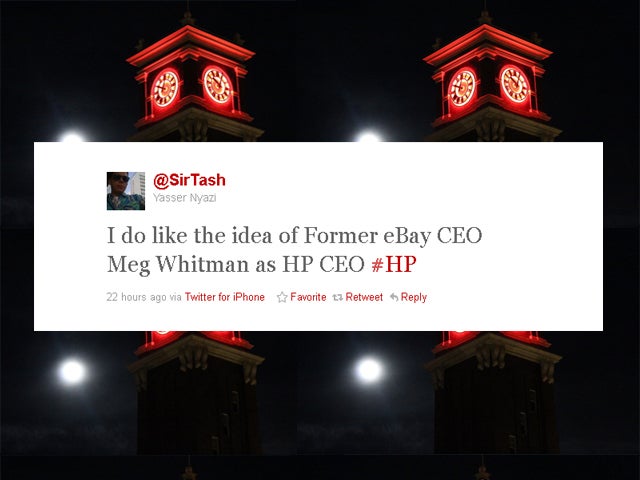 Meg Whitman supporters tweet 