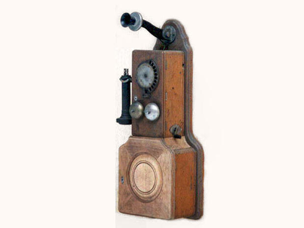 Strowger 10 Digit Automatic Wall Telephone - 1899 