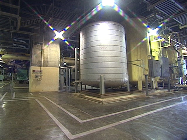 Inside a nuclear power plant 