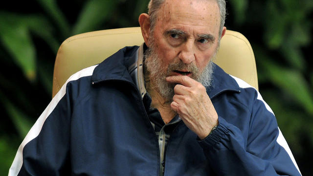 Former Cuban President Fidel Castro attends the final session of the 6th Cuban Communist Party Congress April 19, 2011, at the Convention Palace in Havana. 
