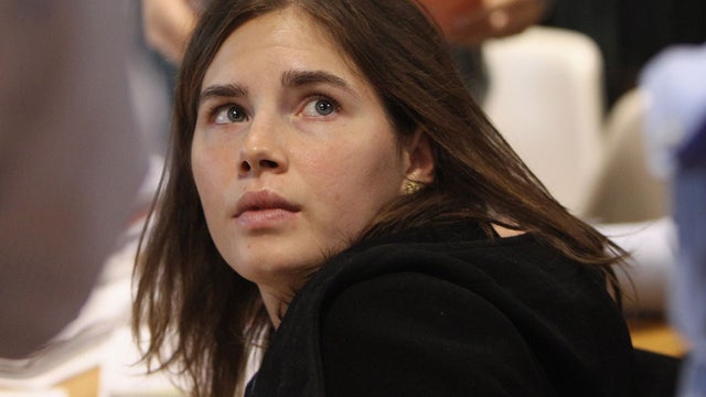 Amanda Knox attends her appeal hearing 
