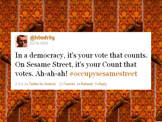 Funniest #OccupySesameStreet tweets 