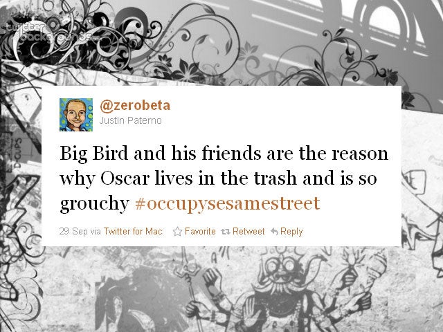 Funniest #OccupySesameStreet tweets 