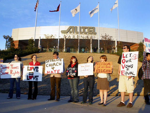 gay marriage, gay, homosexuality, protest, arkansas 