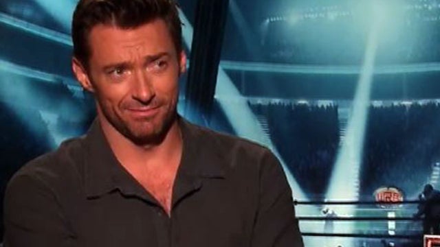 Sugar Ray Leonard trains Hugh Jackman for "Real Steel" 