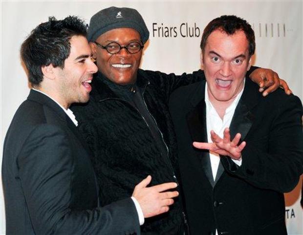 Eli Roth, Samuel L. Jackson, Quentin Tarantino 