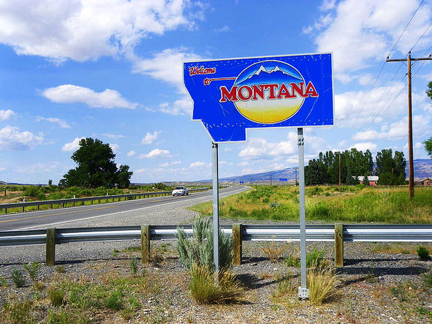 montana, state sign 