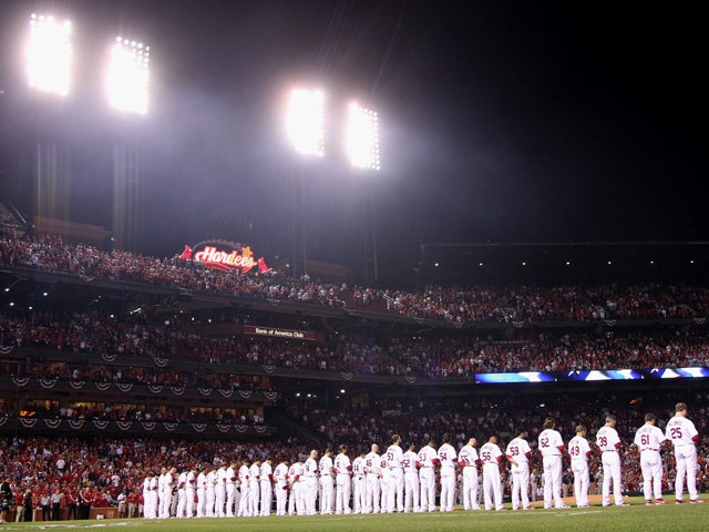National Anthem at Busch Stadium 