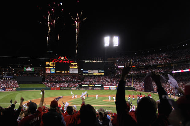 St. Louis Cardinals and their fans celebrate 