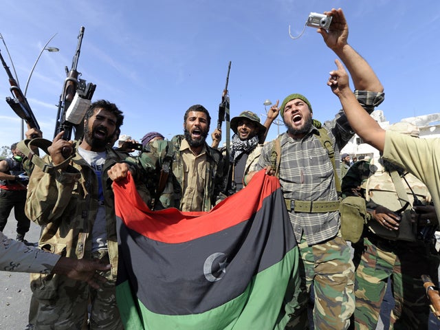 NTC fighters celebrate 