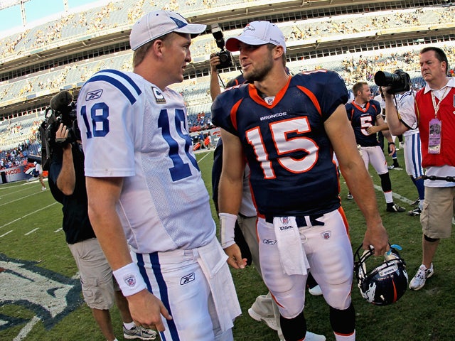 Peyton Manning and Tim Tebow 