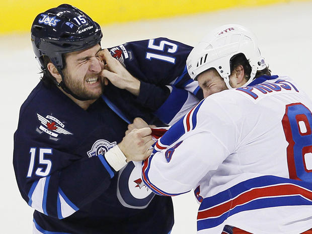 Tanner Glass and Brandon Prust fight 