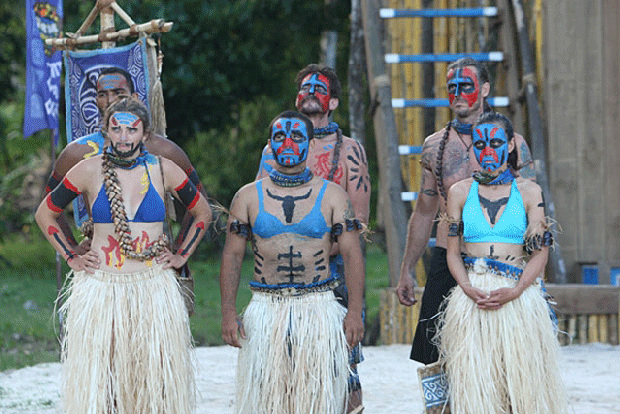The Upolu Tribe during the immunity and reward challenge Wednesday night. 