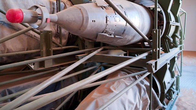 Heavy weapons are seen in an unguarded storage facility in the desert, some 62 miles south of Sirte, Libya, Oct. 26, 2011. U.S. Defense Secretary Leon Panetta said Oct. 25, 2011, that immediate U.S. concerns in Libya are focused on the possibility of prov 