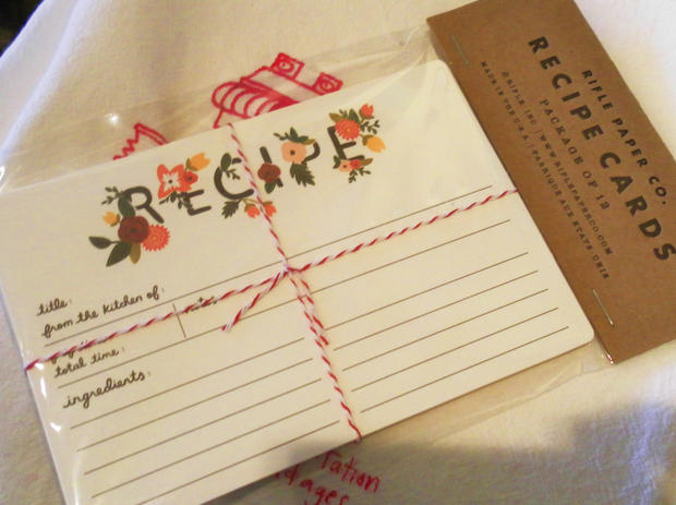 12/6 Shopping &amp; Style Recipe Cards 