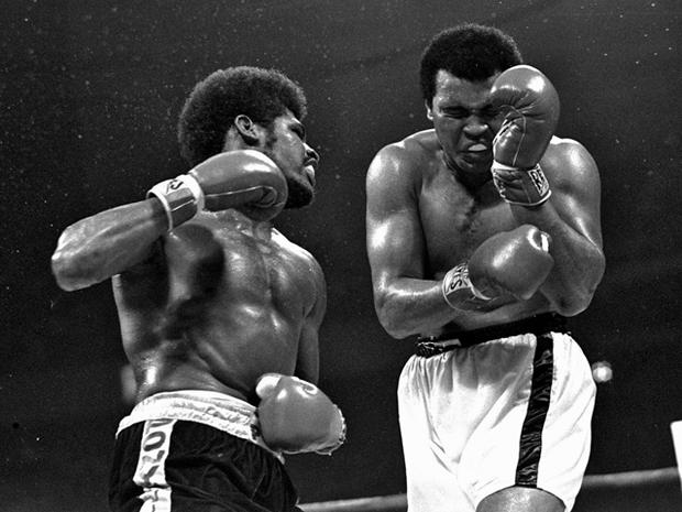 Muhammad Ali and Leon Spinks 