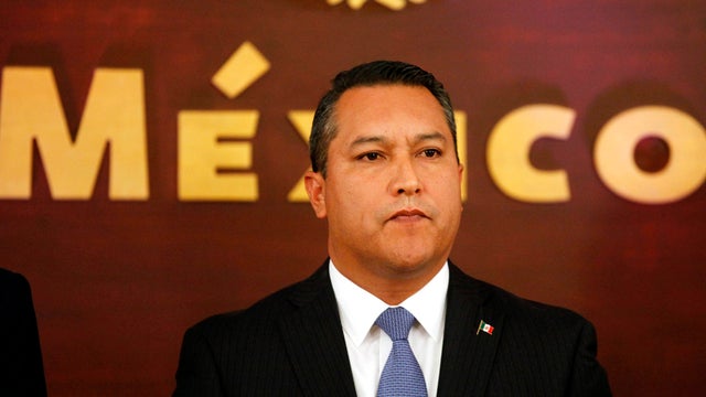 Mexico's Interior Minister Francisco Blake Mora attends his swearing-in ceremony at the Los Pinos presidential residence in Mexico City July 14, 2010. The Mexican government said Nov. 11, 2011, that Mora, Mexico's No. 2 government official next to the pre 