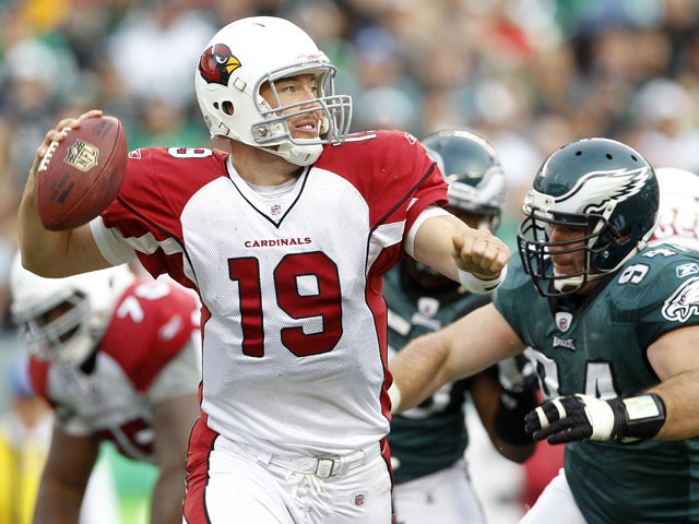 John Skelton looks to pass 