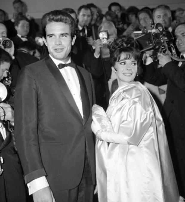 Warren Beatty and Natalie Wood at the Cannes Festival in May 1962 
