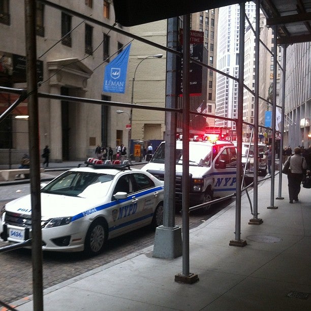 Downtown Manhattan the morning after Zuccotti Park eviction 
