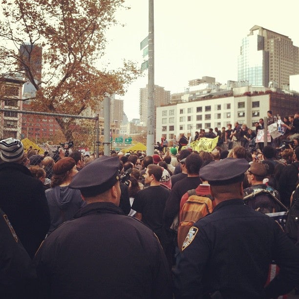 The scene on Canal street 