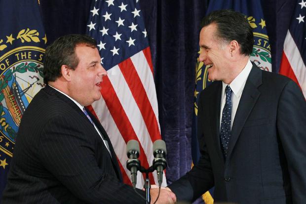 Chris Christie and Mitt Romney 