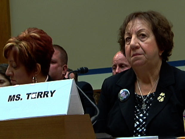 Josephine Terry, mother of murdered Border Patrol Agent Brian Terry, appears at a Congressional hearing led by Rep. Darrell Issa, R-Calif.  