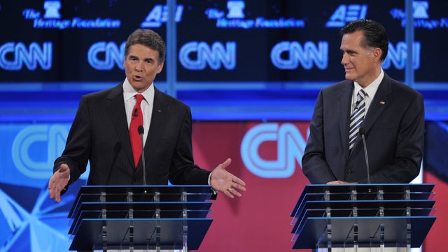 Rick Perry, Mitt Romney 