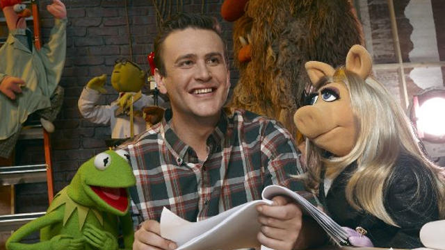 Still of Jason Segel in "The Muppets." 