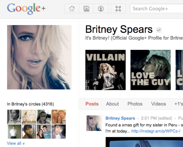 Britney Spears - Google+ 
