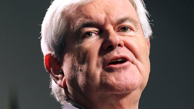 Republican presidential candidate, former House Speaker Newt Gingrich, speaks at a town meeting at St. Anselm College in Manchester, N.H., Monday, Nov. 21, 2011 