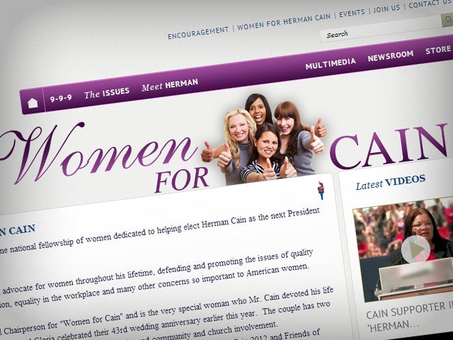 women for cain herman cain 