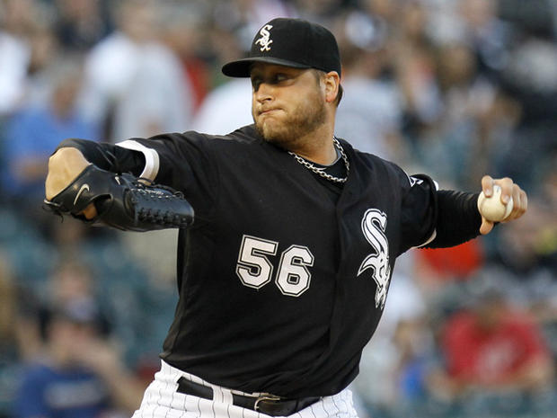 Mark Buehrle delivers a pitch 