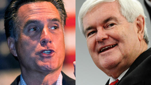 Mitt Romney and Newt Gingrich 